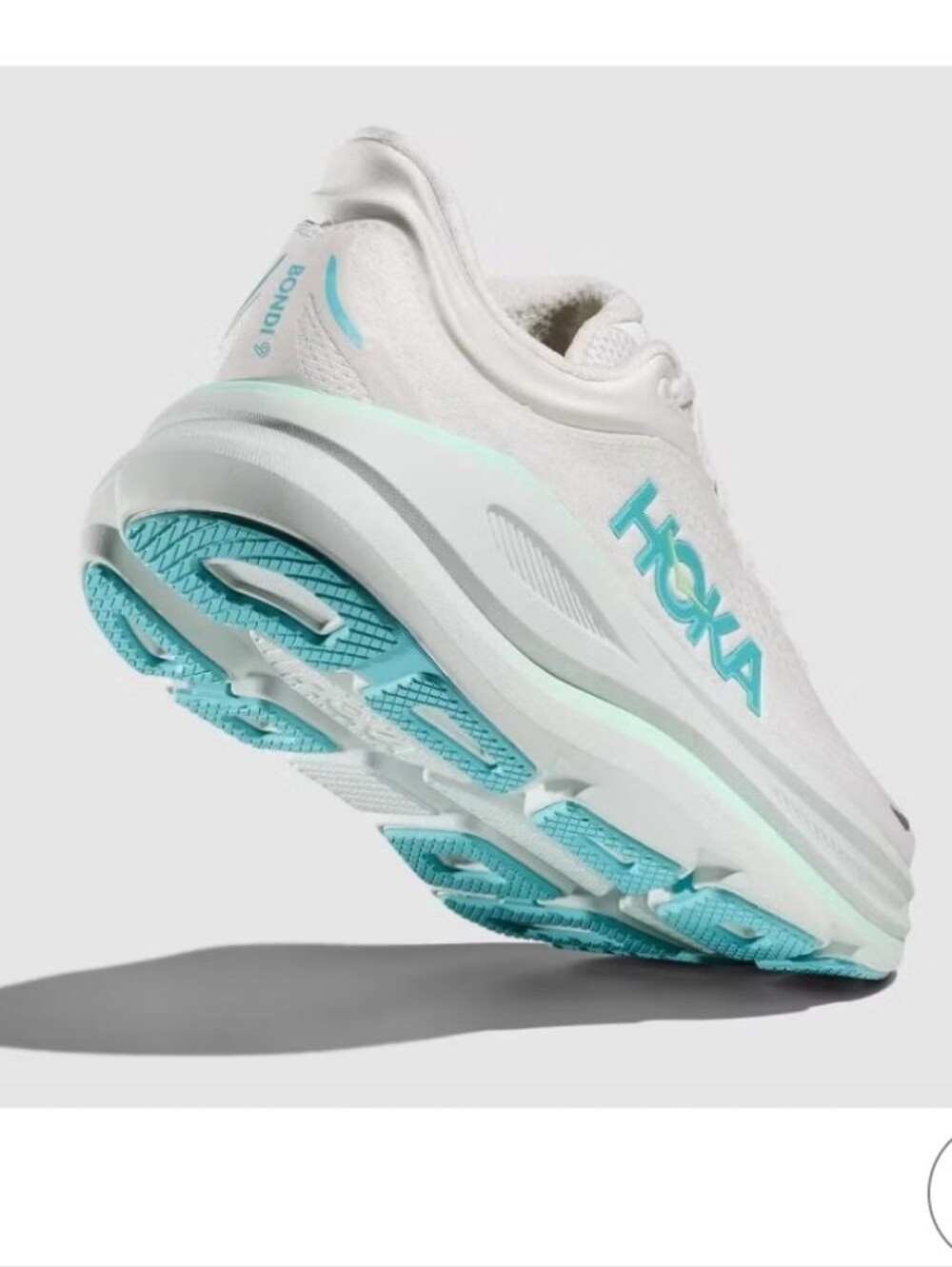 Hoka One One HOKA Bondi 9 W Women's Frost/Cielo Blue Mesh Lace Up 1162012 - Picture 3 of 8